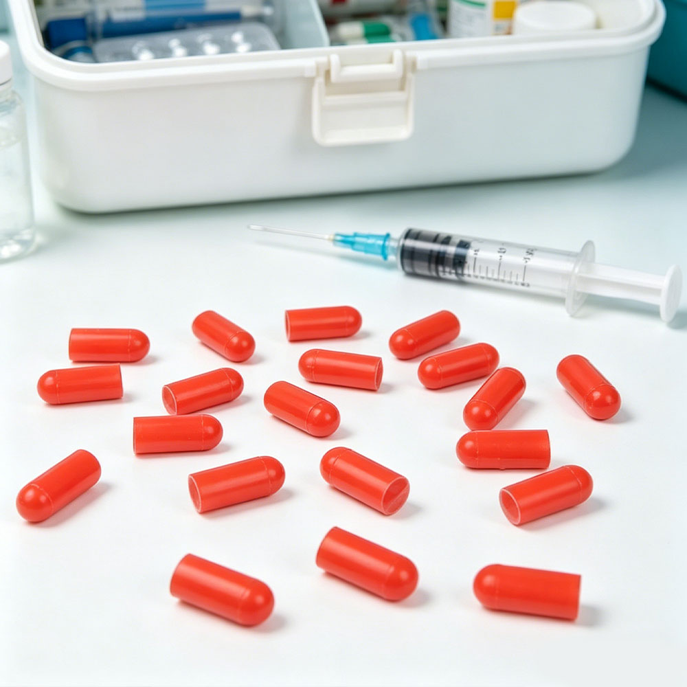Health Wellness Products - 100-1000 Stück Lebensmittelechte Silikon-Gummi-Nadelabdeckungen Spritzenversiegelung Reagenzglas-Endkappen