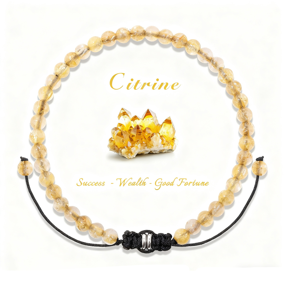 4 mm Citrine-Perlen-Armband, v – Health Wellness Products Bewertung und Preis