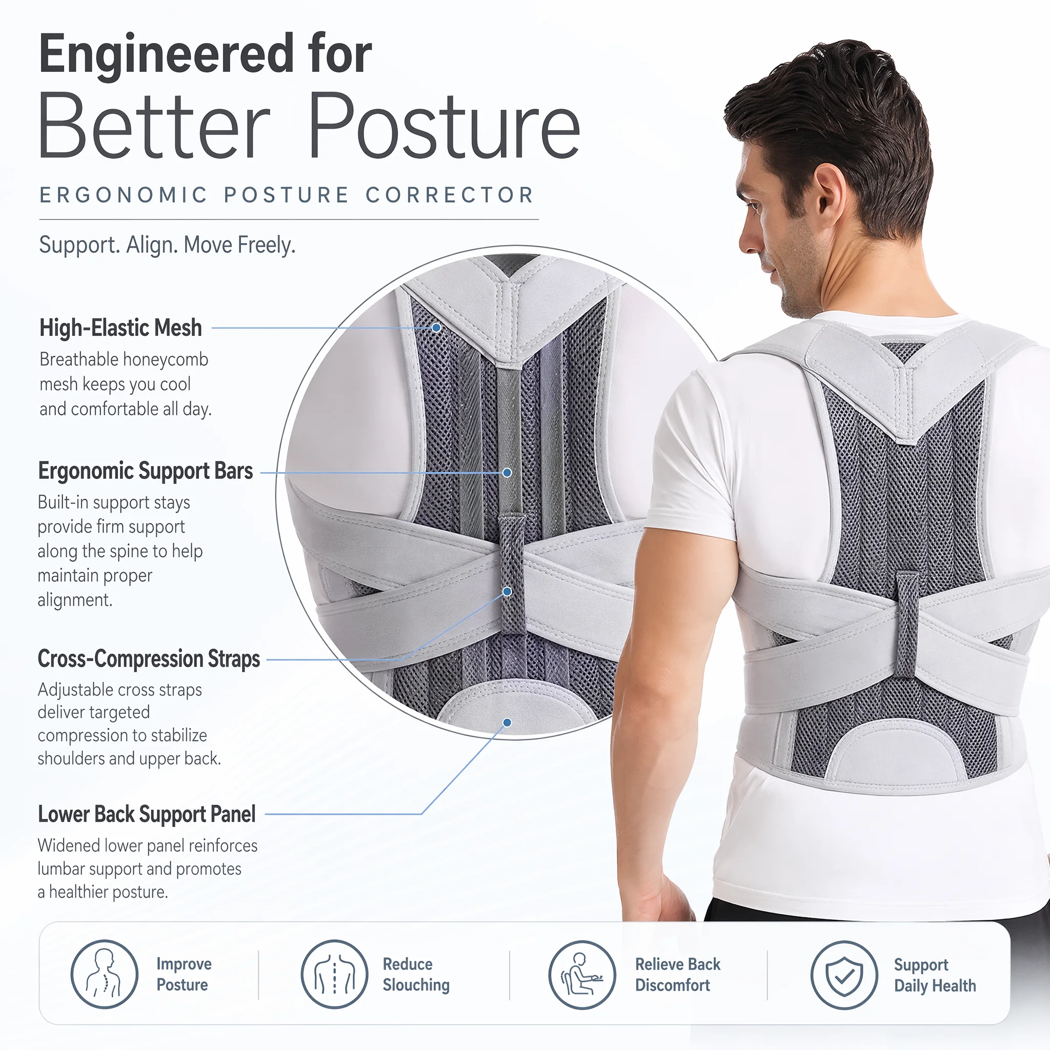 Neues Design Buckelkorrektur-G – Posture Corrector Back Brace Bewertung und Preis