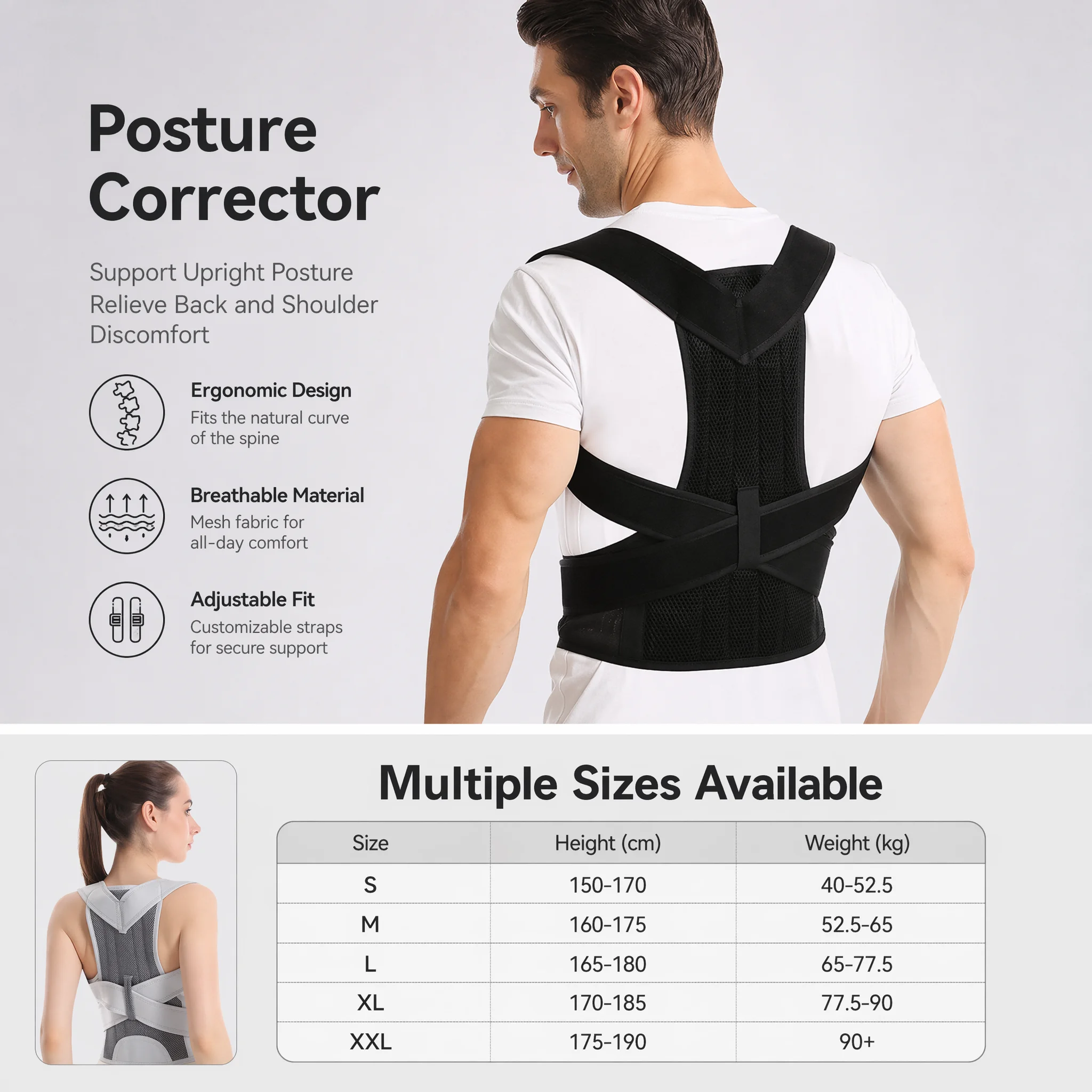Neues Design Buckelkorrektur-G – Posture Corrector Back Brace Bewertung und Preis