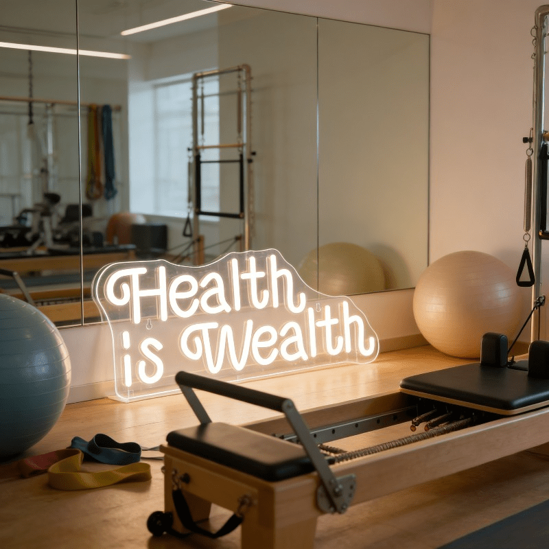 „Gesundheit ist Reichtum“ Neon – Health Wellness Gym Bewertung und Preis