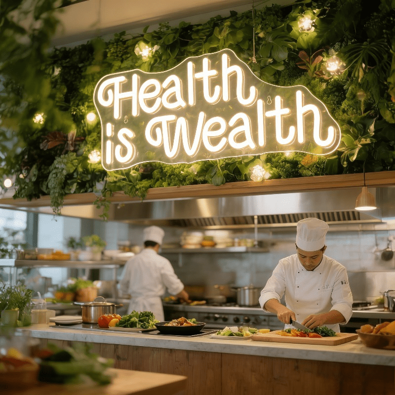 „Gesundheit ist Reichtum“ Neon – Health Wellness Gym Bewertung und Preis