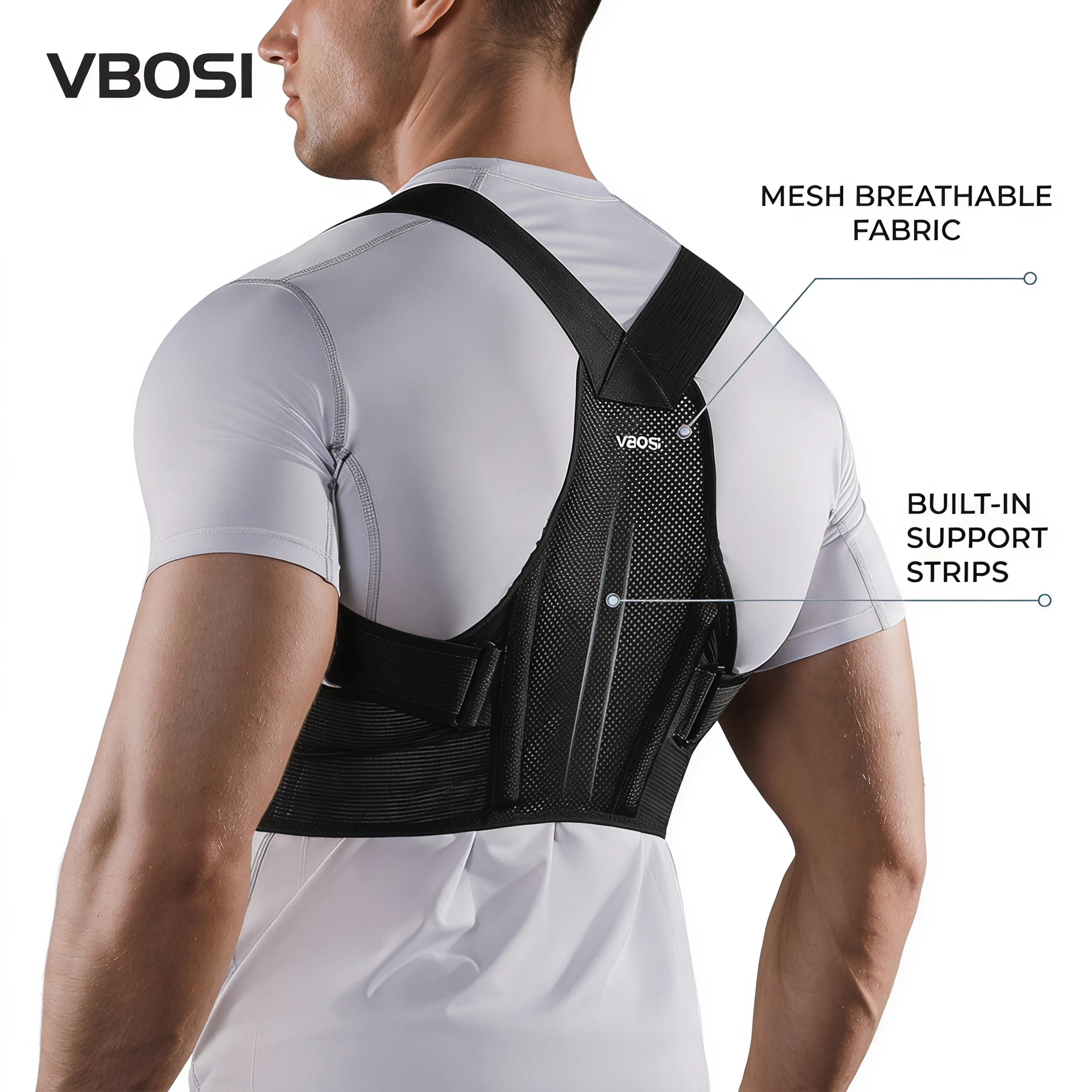 VBOSI Verstellbarer Haltungsko – Posture Corrector Back Brace Bewertung und Preis